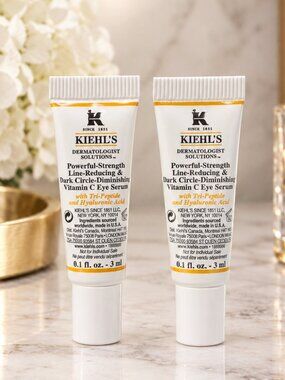 KIEHL’S Powerful-Strength Line Reducing Dark Circle Diminish Vitamin C Eye Serum